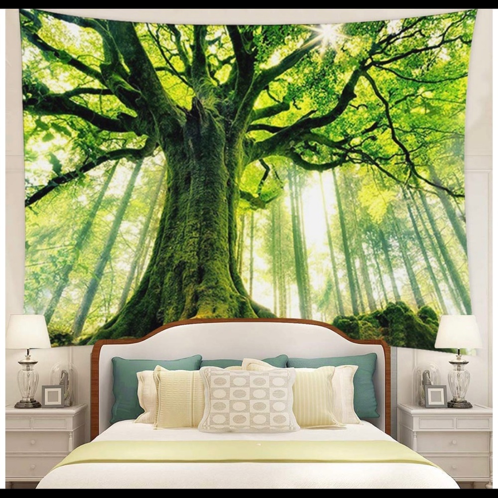 Forest Tree Tapestry Nature Hanging Wall Art